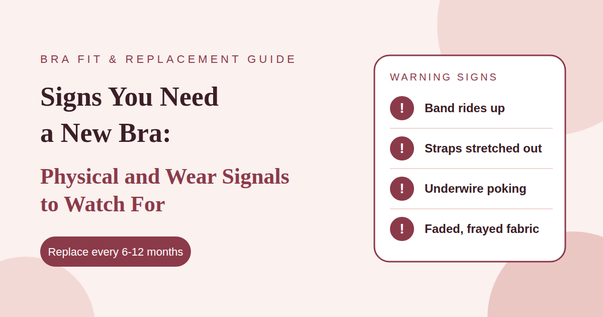 Signs You Need a New Bra: Physical and Wear Signals to Watch For