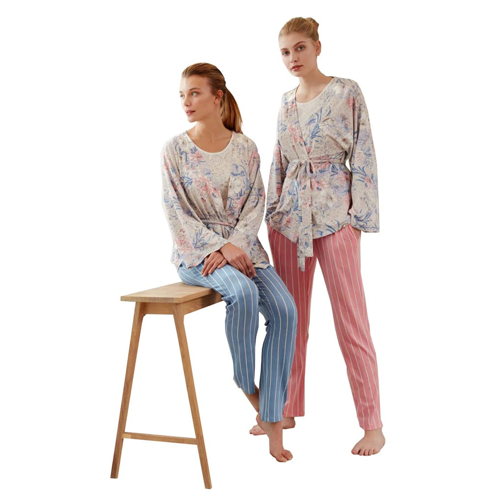 Feyza 3 Piece Pajama Set - 3480N