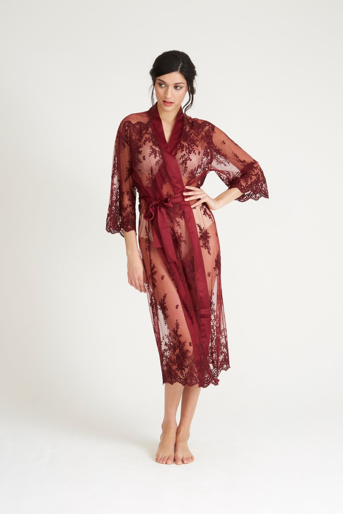 Long Lace Robe from RYA collection - 220N