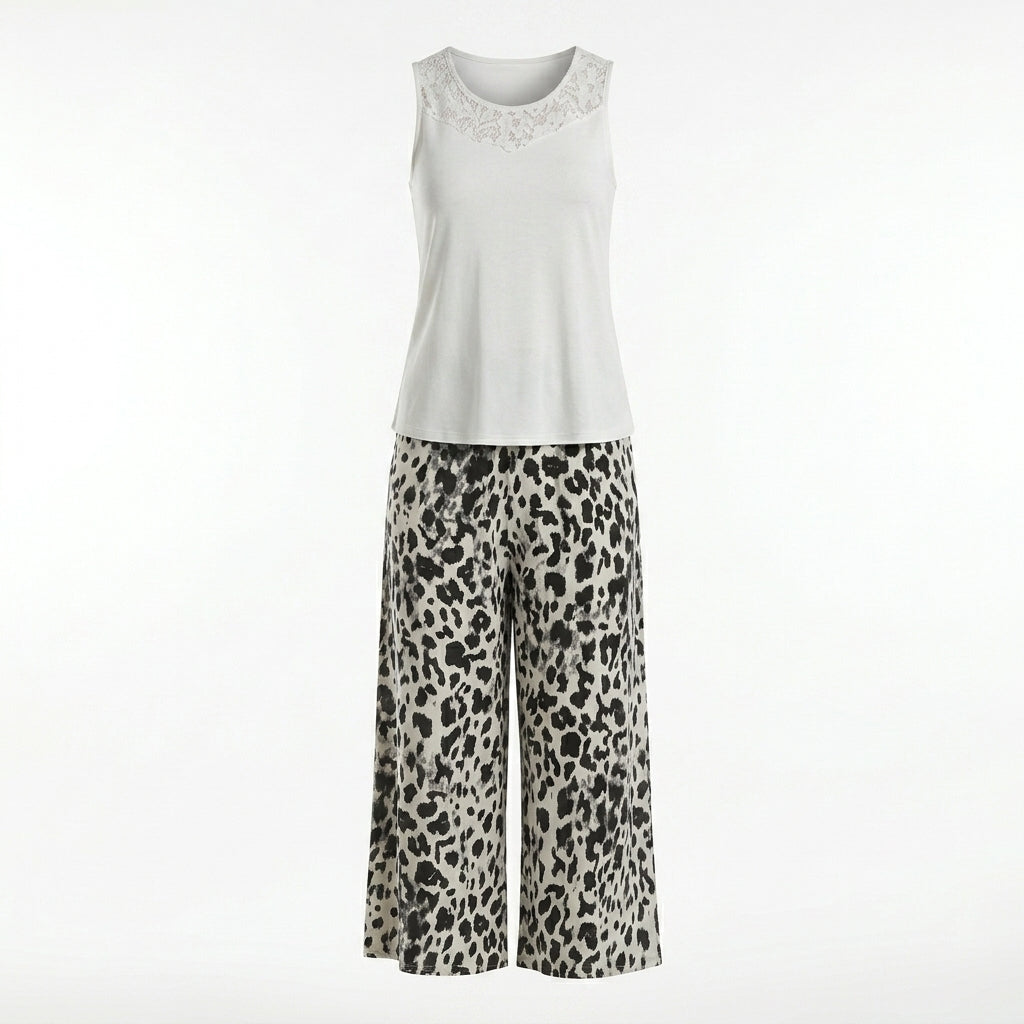 Gizzey Floral Suspender Pajamas - 20293