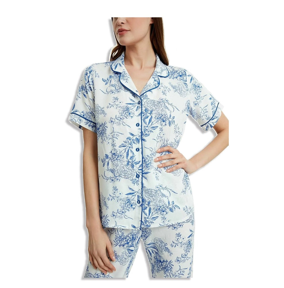 Suwen Soft and Comfortable 2 Piece Pajama Set - SH19540660B