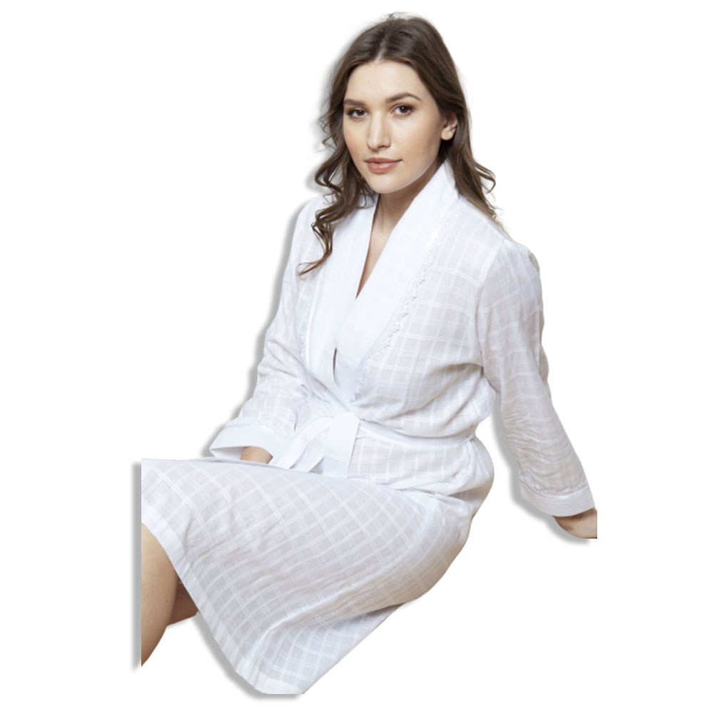 روب طويل كلاسيكي من Cotton Real - INDY