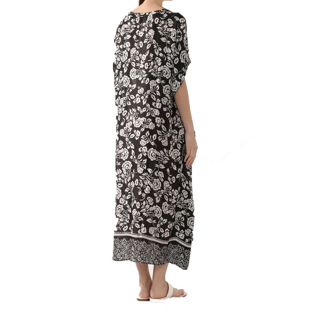 EVA B. BITZER Floral Silk Jalabiya - 28314352