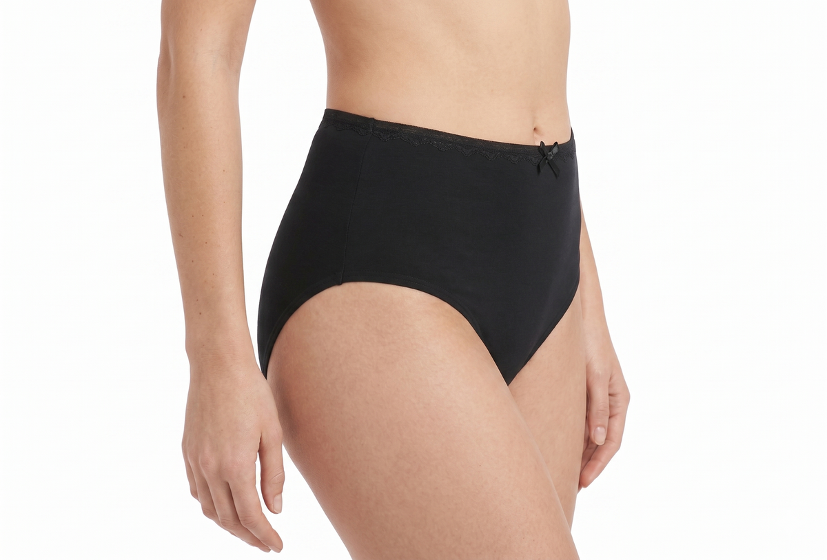 Classic high-cut cotton briefs, 3-pack, from Rayes Lingerie - BU225