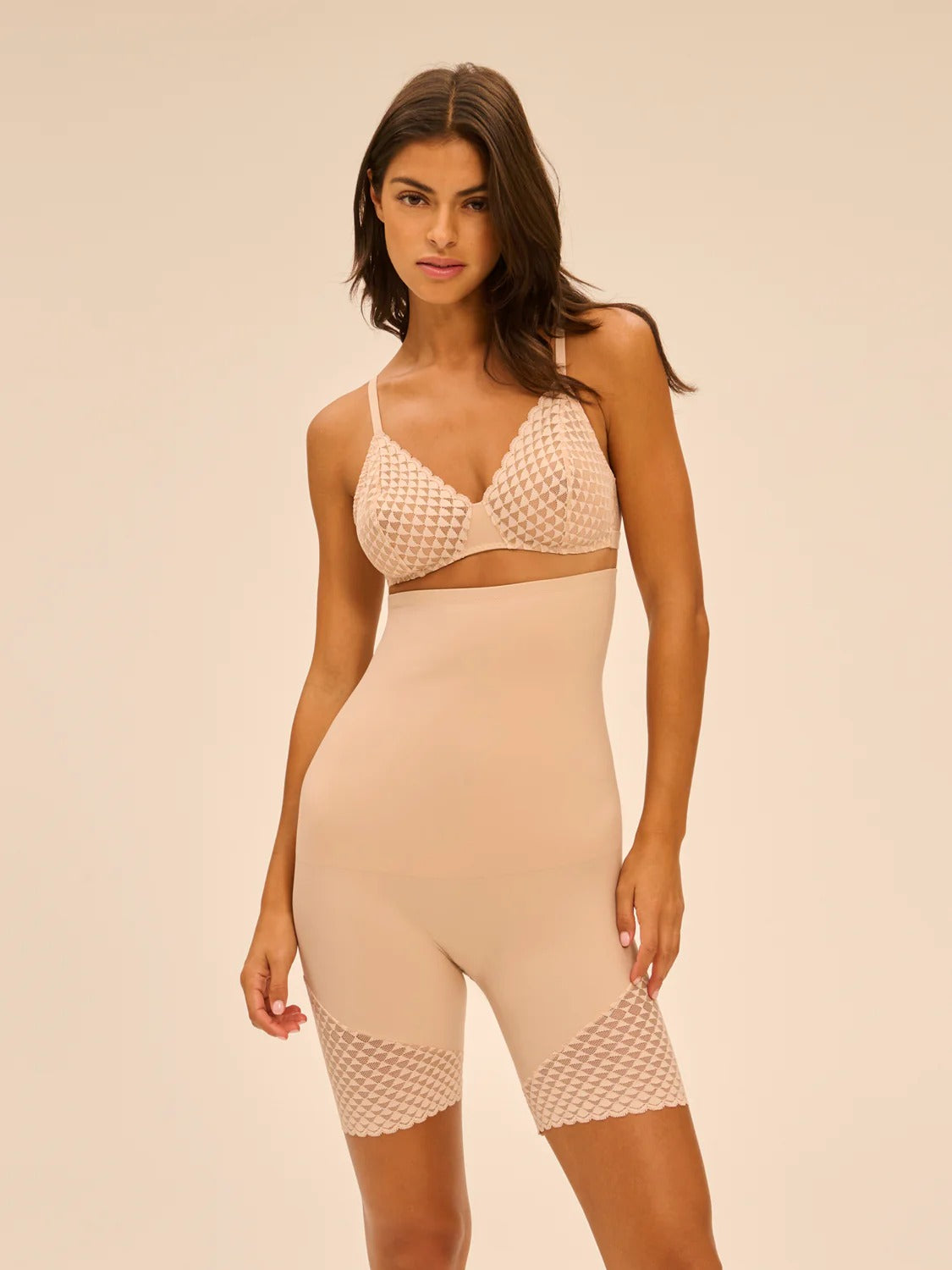 Simone Perele High Waist Cotton Corset Shorts - 19Y671