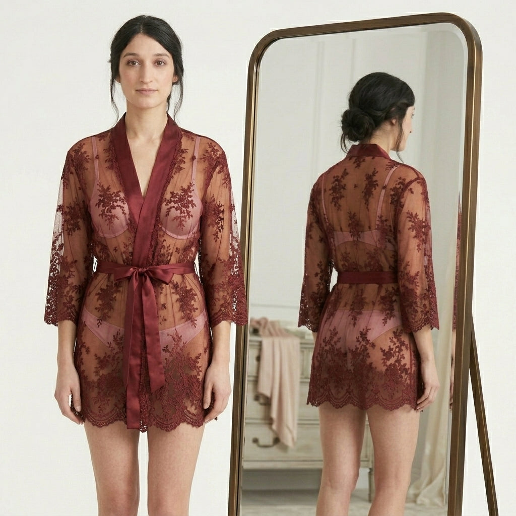 Short LaceRobe from RYA Collection - 197N