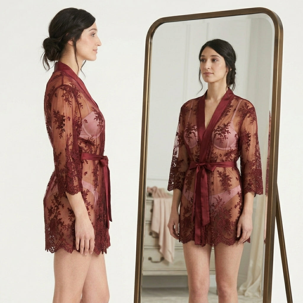 Short LaceRobe from RYA Collection - 197N