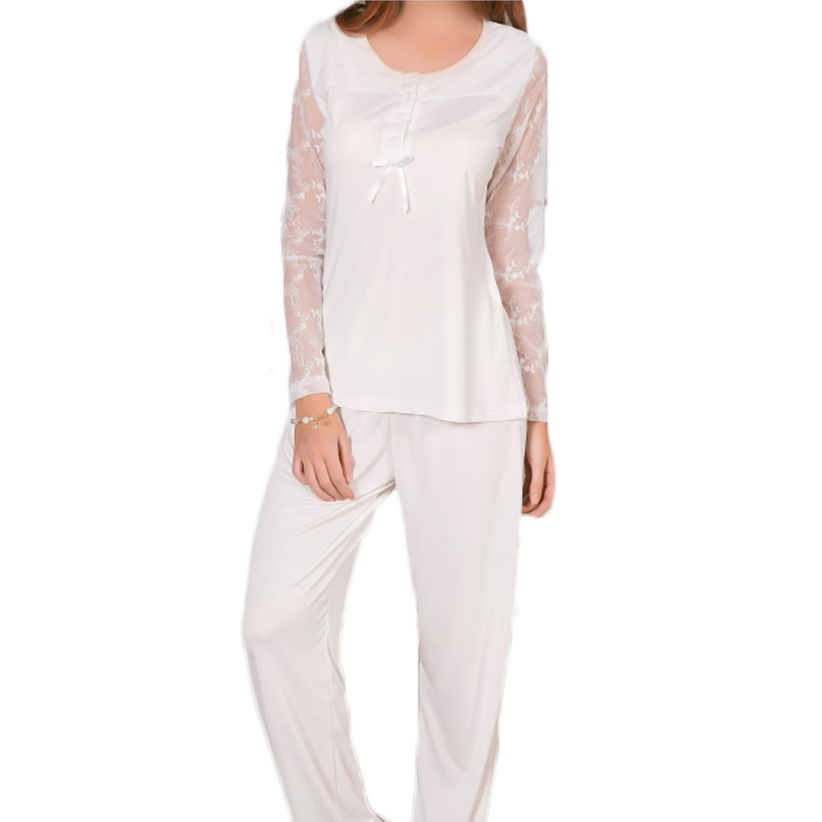 Yeni Inci Three Piece Pajama Set - BPJ170