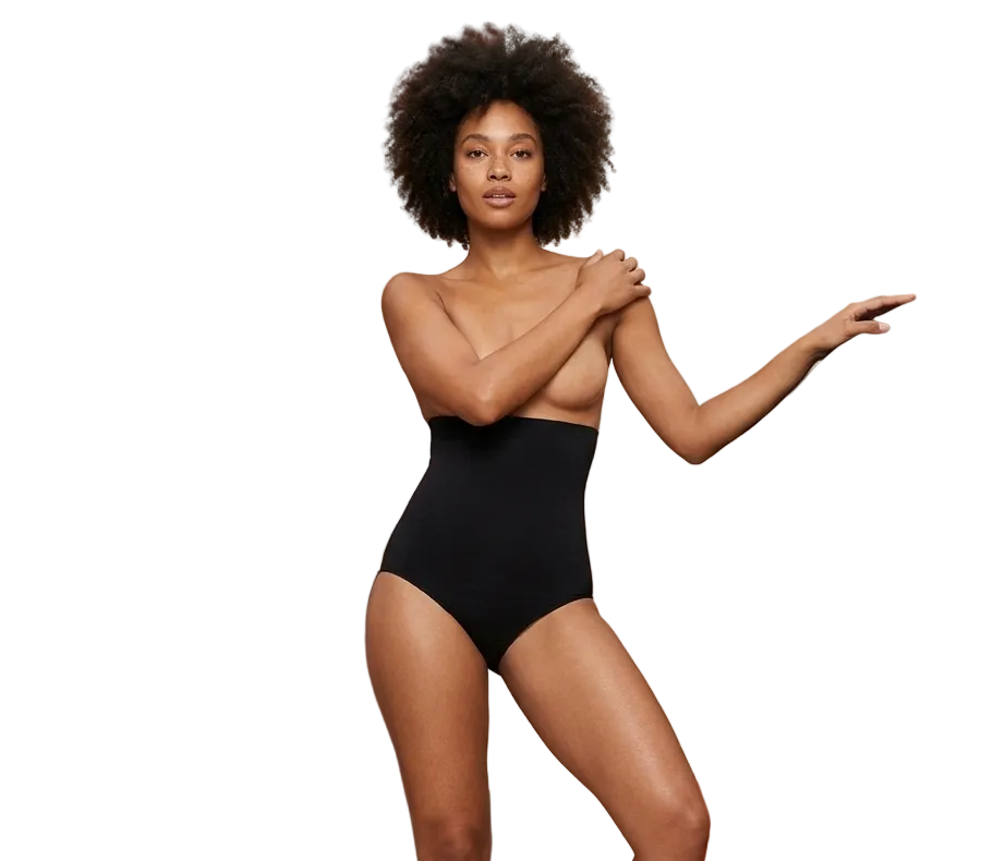 Annette High Waisted Corset Panties - PC5035
